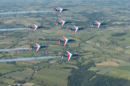 photo de la patrouille en vol