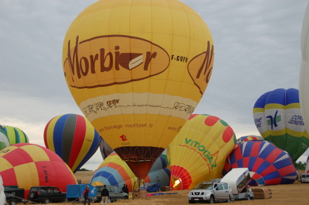 gonflage des ballons des montgolfires